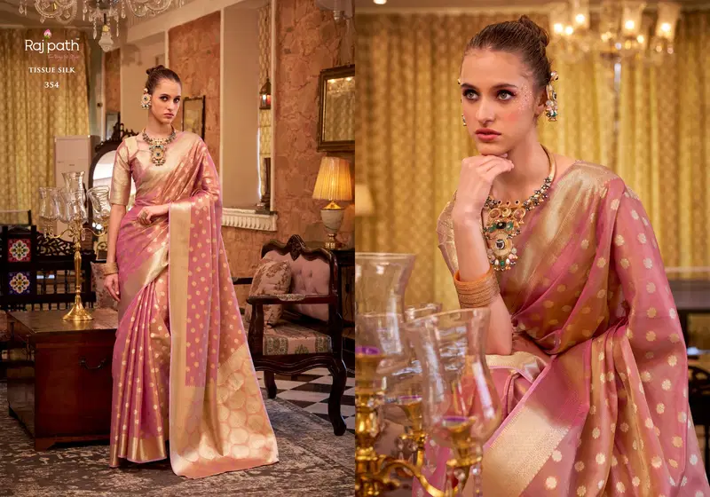 Pluto By Rajpath Tissue Silk Saree Wholesale Market Surat